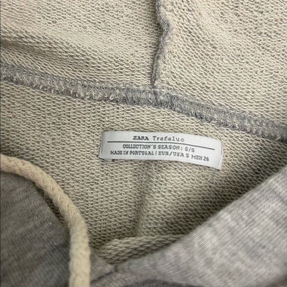 Zara Grey Drawstring Hoodie - Picture 3 of 3